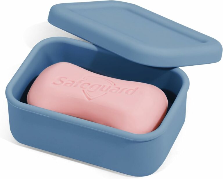 Silicone Traveling Soap Case with Draining Layer