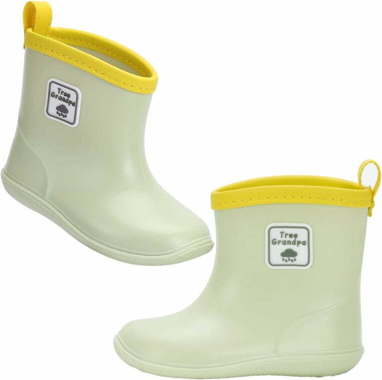 hedyberyl Toddler Rain Boots for Boys Girls Baby Rain boot Lightweight Kids Rain Boots Infant Rainboots 1-8 Years