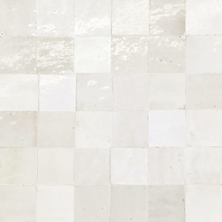 Bedrosians Zagora Square 12 in. x 12 in. Glossy Blanc Ceramic Mosaic Tile (10.65 sq. ft./Case)