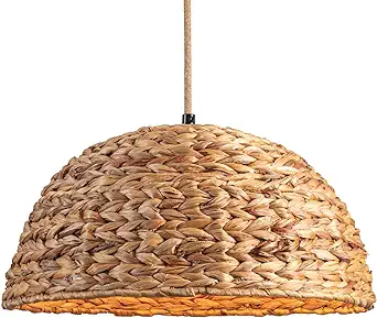 rattan pendant dome