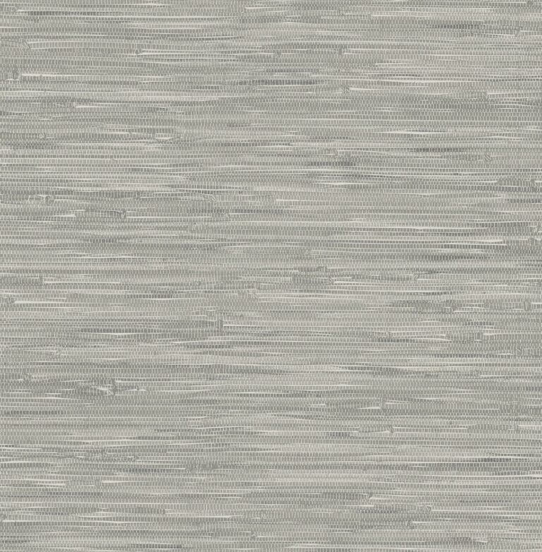 NuWallpaper NU2276 Tibetan Grass Cloth Peel and Stick Wallpaper, 20.5″ , Gray