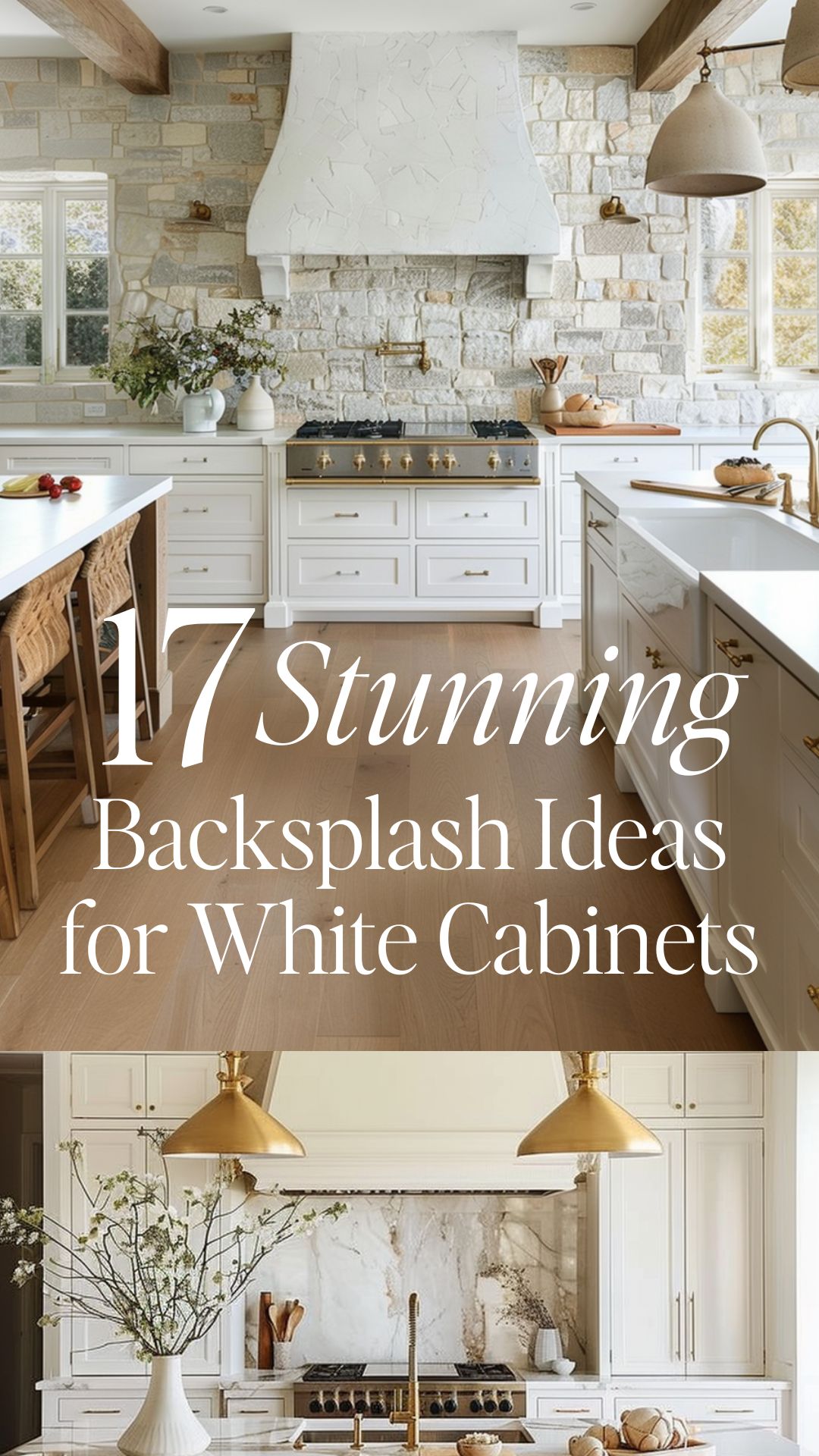 backsplash ideas for white kitchen cabinets