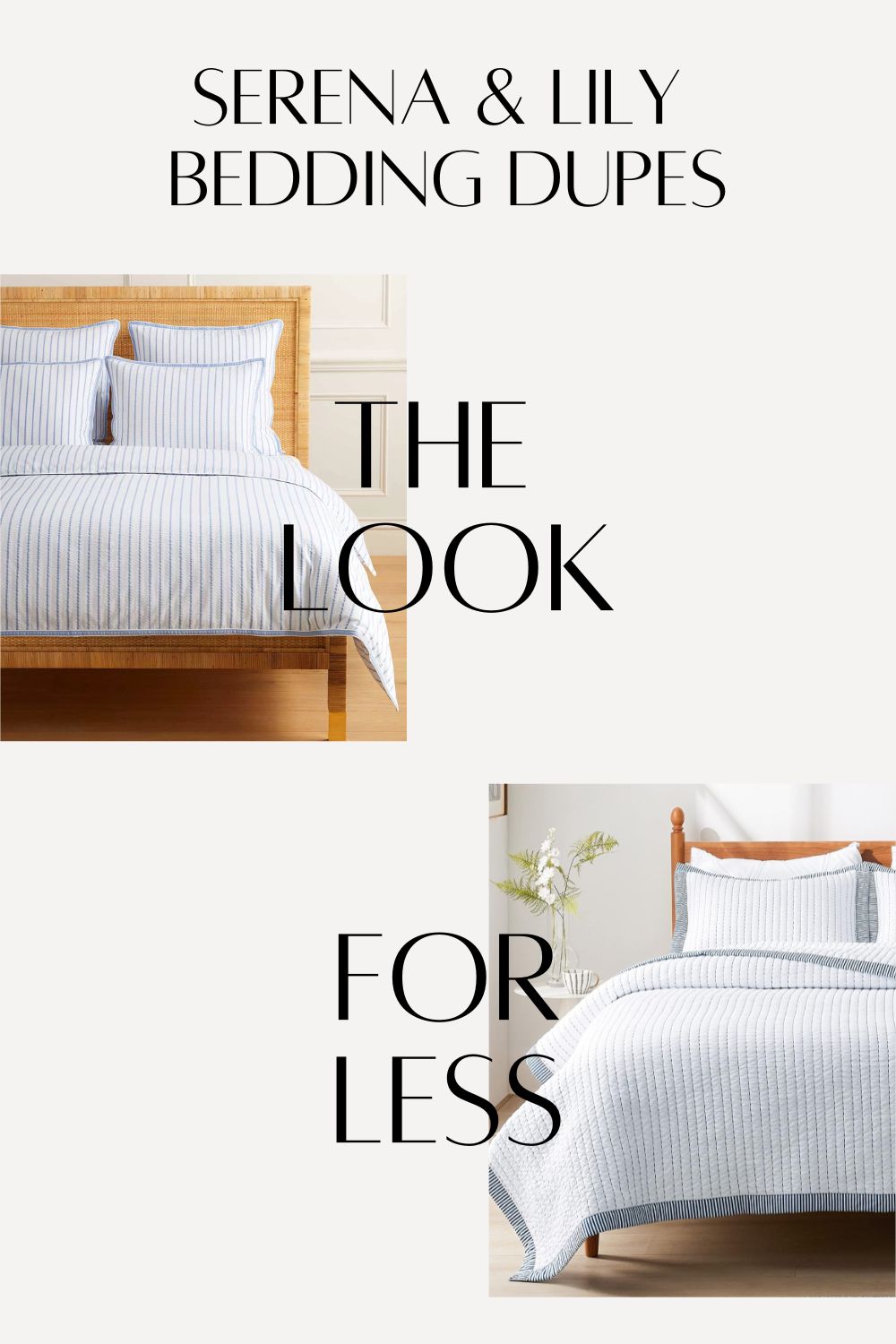 Serena and Lily Gramercy Seersucker Duvet Dupe