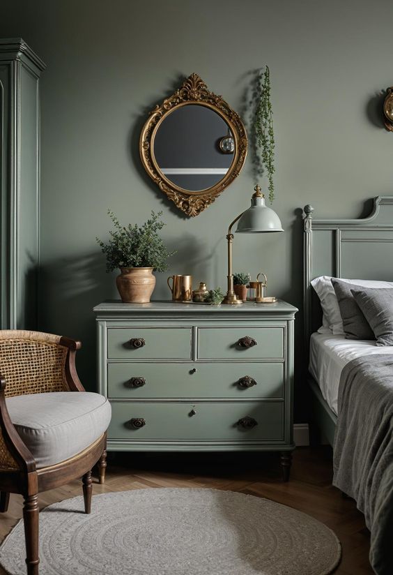 Sage green bedroom ideas