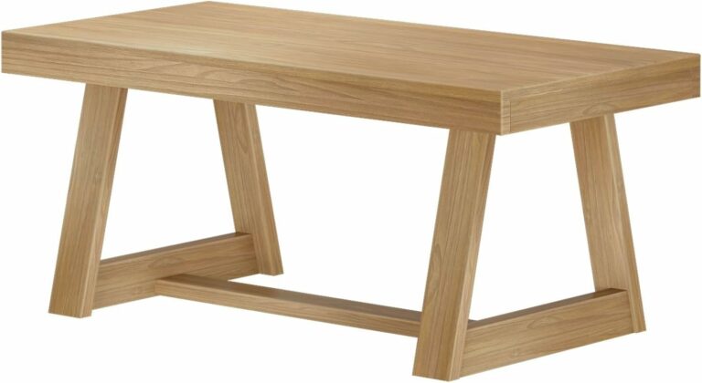 coastal cowgirl oak coffee table