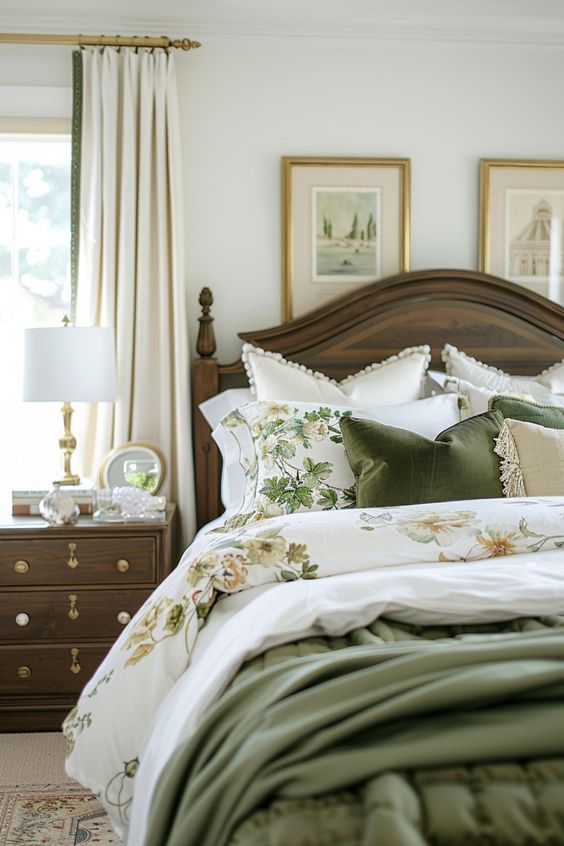 Sage Green Bedding Traditional