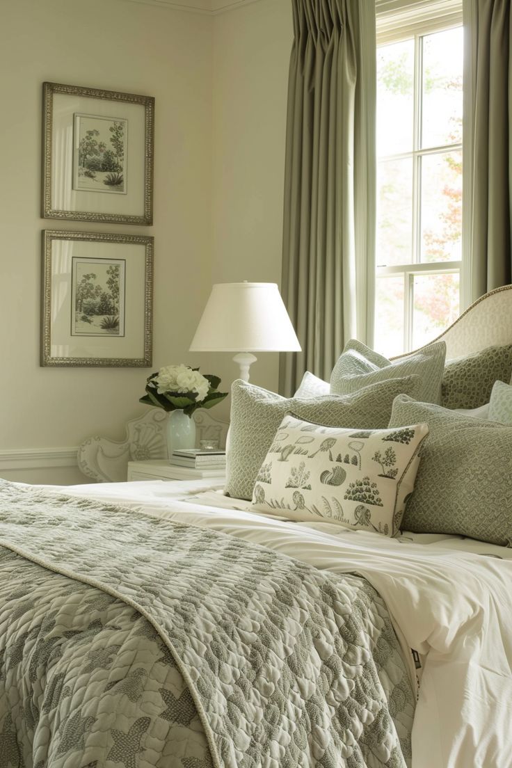 sage green bedding