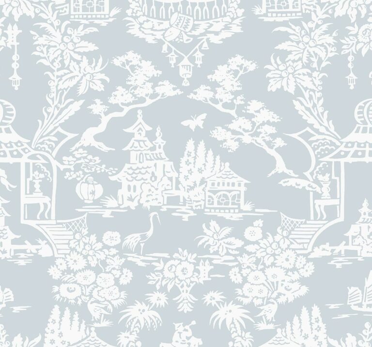 NextWall Garden Chinoiserie Peel and Stick Wallpaper (Blue Dusk)