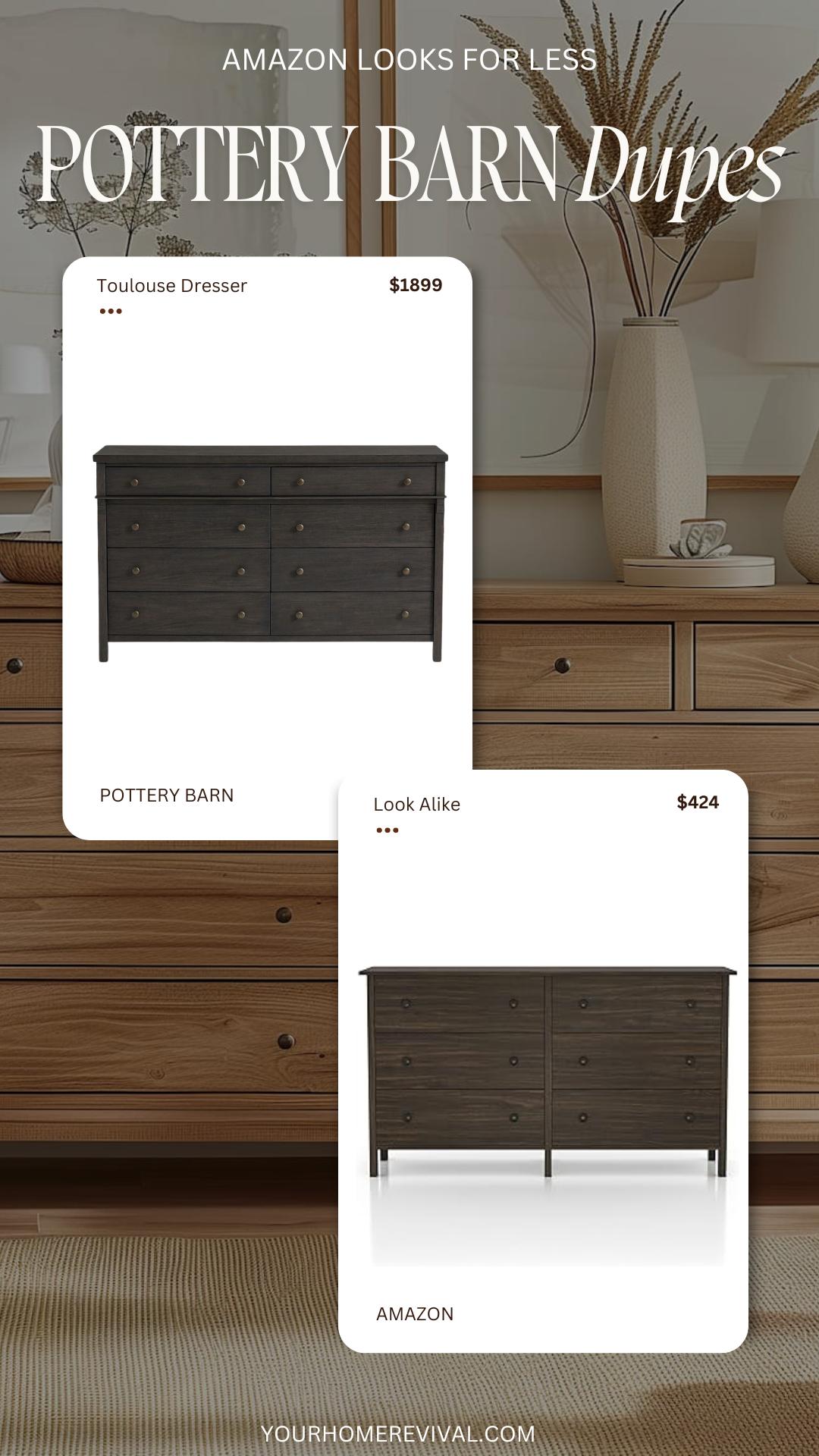 Pottery Barn Toulouse Dresser Dupe