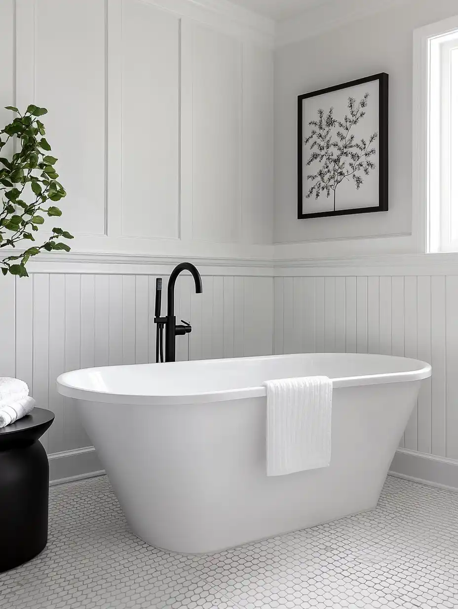 black and white bathroom ideas