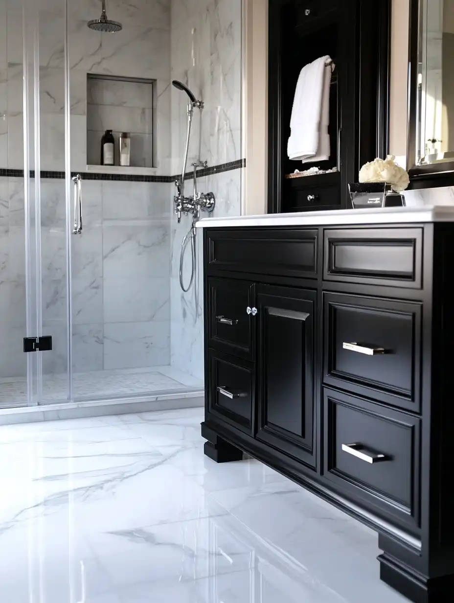 black and white bathroom ideas