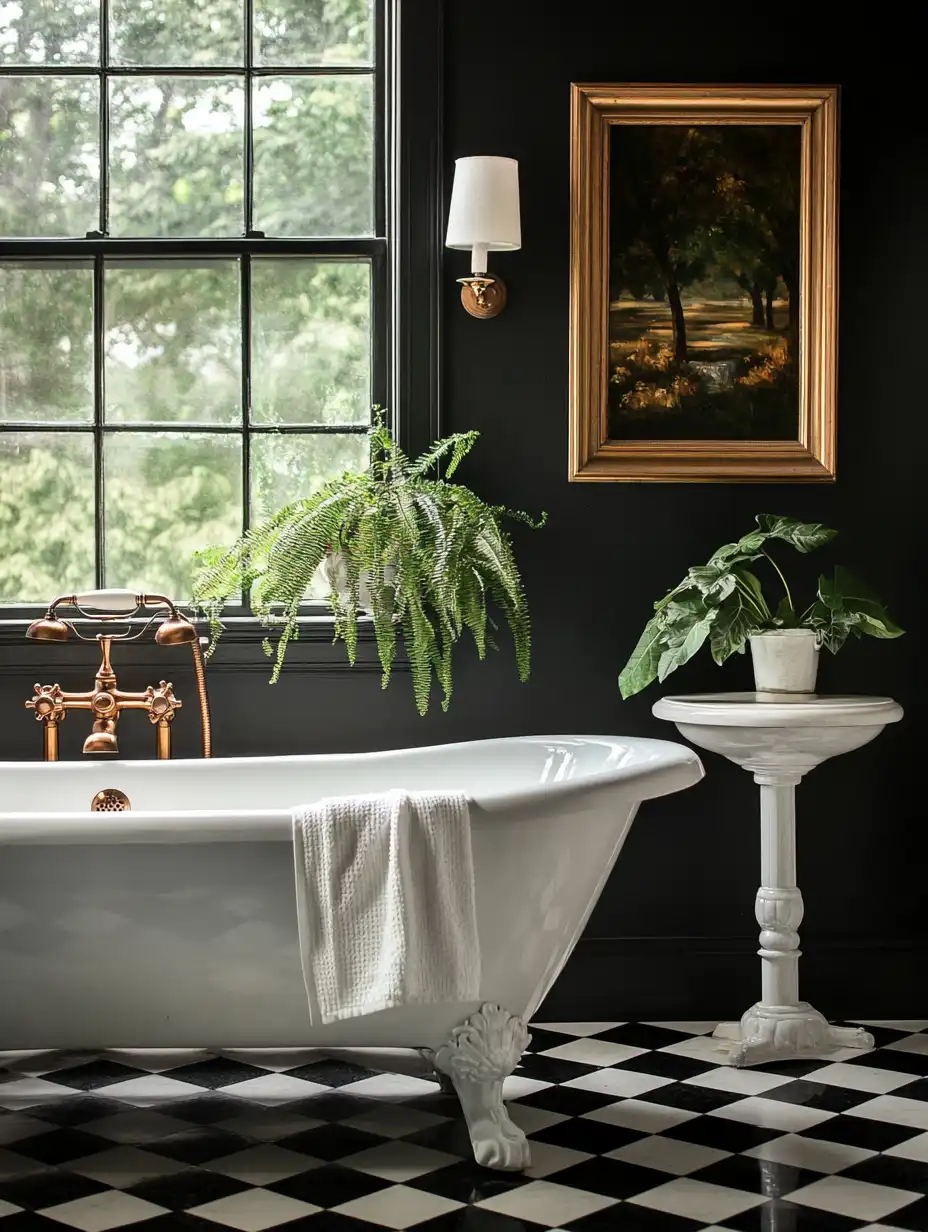 black and white bathroom ideas