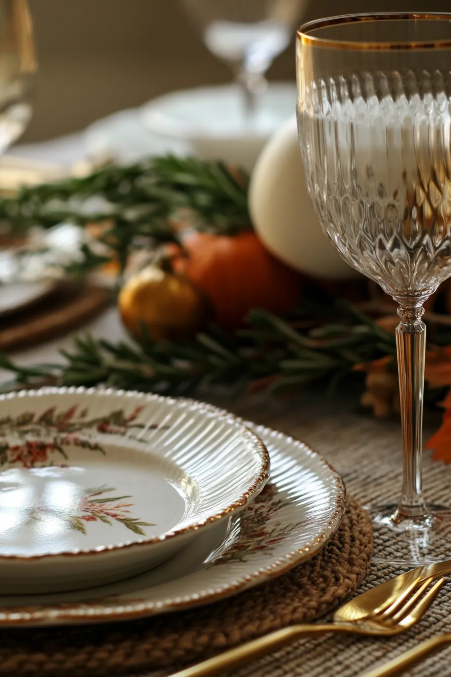 fall tablescape idea vintage