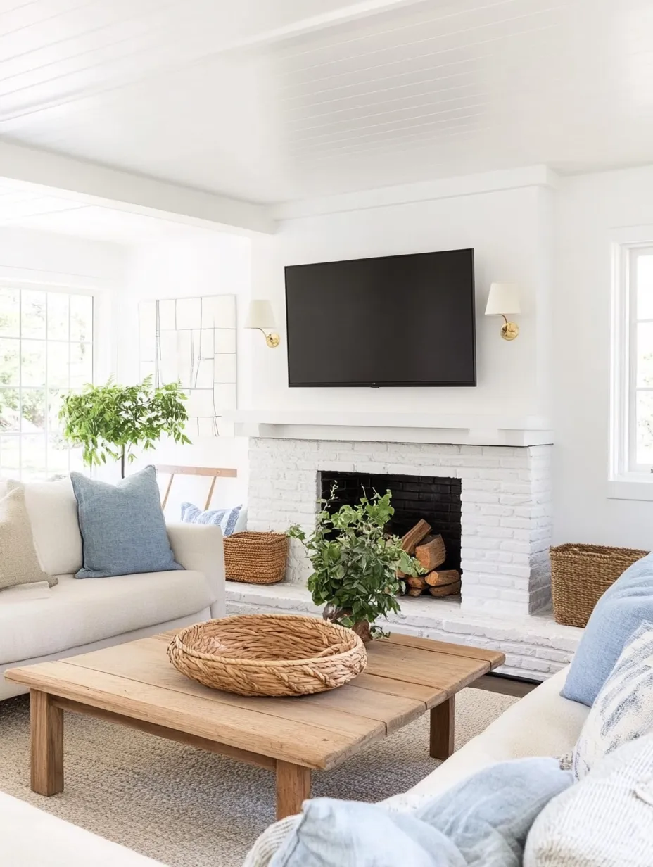 living room furniture ideas with a tv above the fireplace