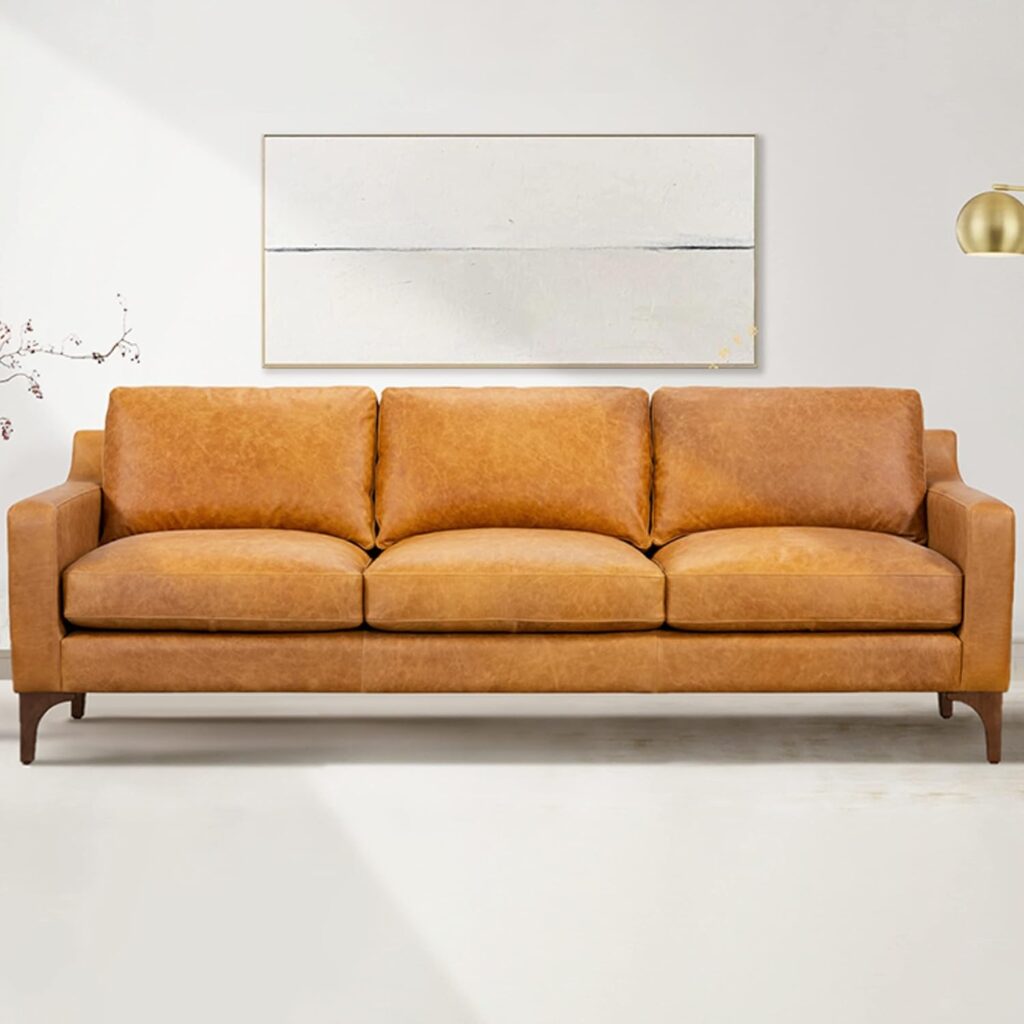 jake leather pottery barn couch dupe