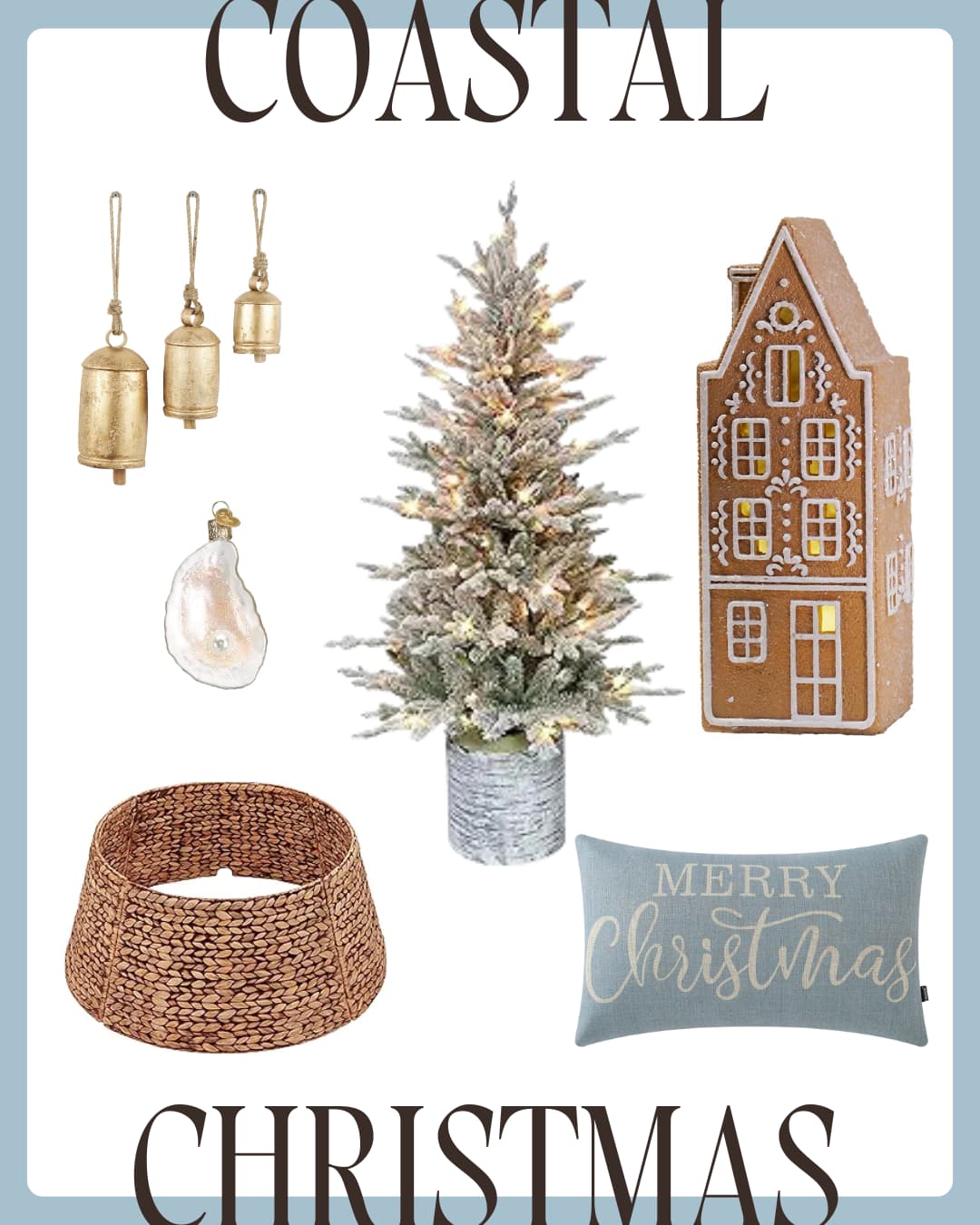 coastal christmas home decor