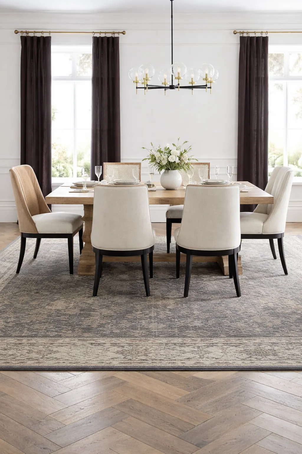 Pottery Barn Reeva Ebony Rug Dupes on Amazon