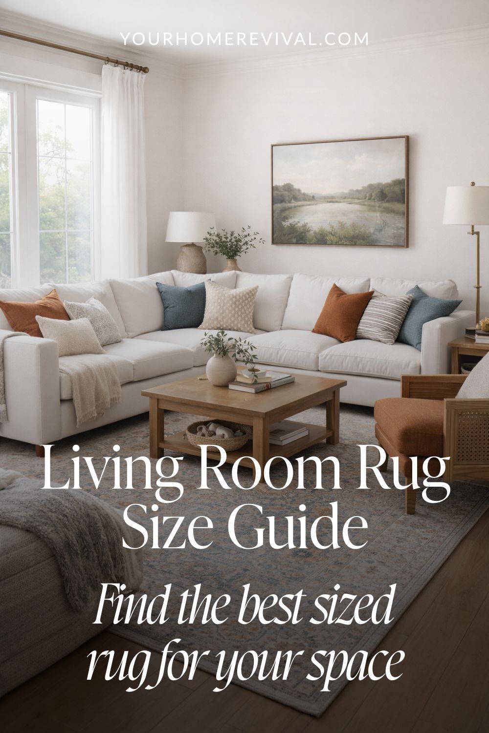 living room rug size