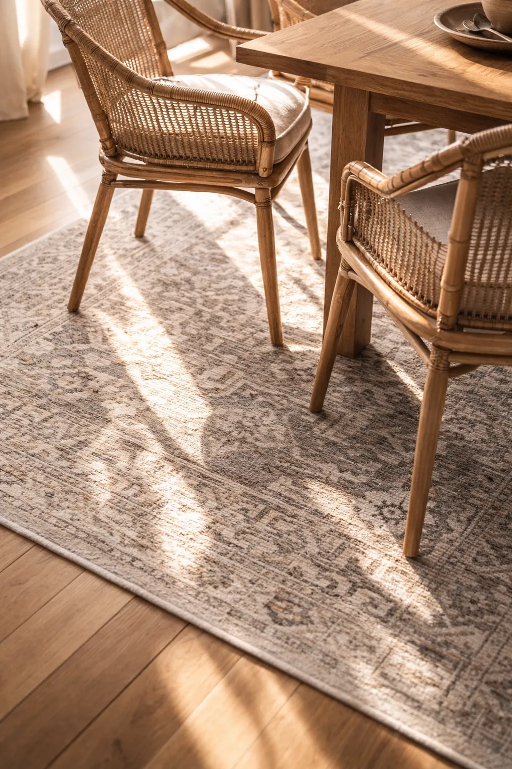 dining room area rug size