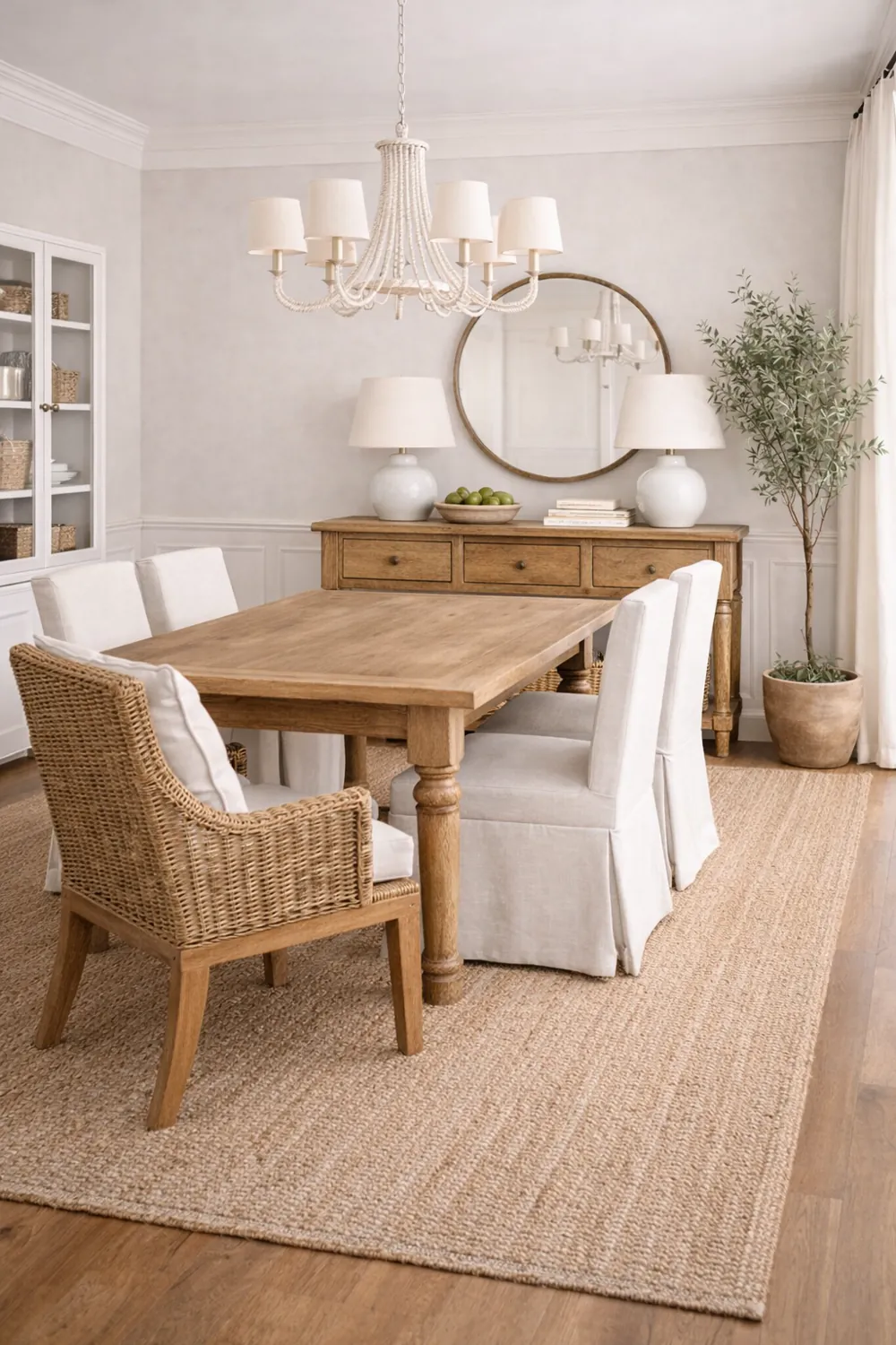 dining room rug ideas with serena and lily look